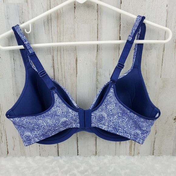 Bali Padded Underwire Bra Blue Size 36D - Picture 2 of 9
